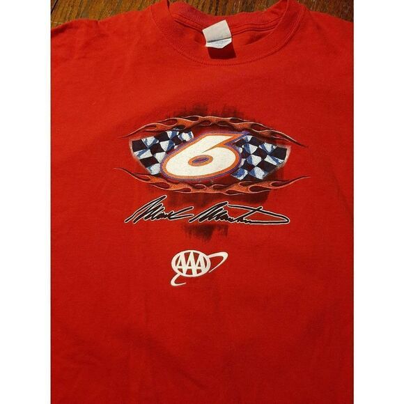 Large 2006 Mark Martin AAA Roush Racing Short Sleeve Crew Neck Cotton Tee TShirt - Picture 4 of 4